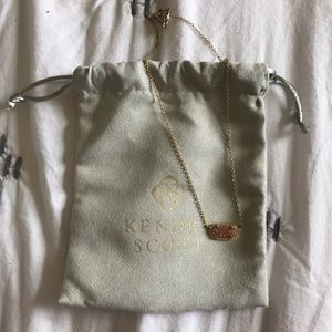 Kendra Scott Elisa Necklace - Rose Gold Drusy